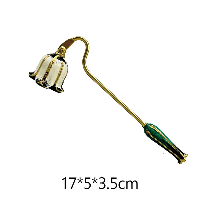 European Retro Candle Snuff Tool Aromatherapy Candle Extinguisher Hand Tool Flowers Shape Wick Extinguish Cover Carfts