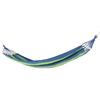 Lightweight Camping Hammock Portable Outdoor Travel Hammock with Hardwood Spreader BarBlue with Color Stripe