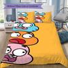 Die erstaunliche Welt von Gumball Muster Bettwäsche, Steppdecke Set Steppdecke Bezug Kissenbezug Zuhause Geburtstagsgeschenk (1 Bettbezug + 2 Kissenbezüge, ohne Füllung)SSJT0917193