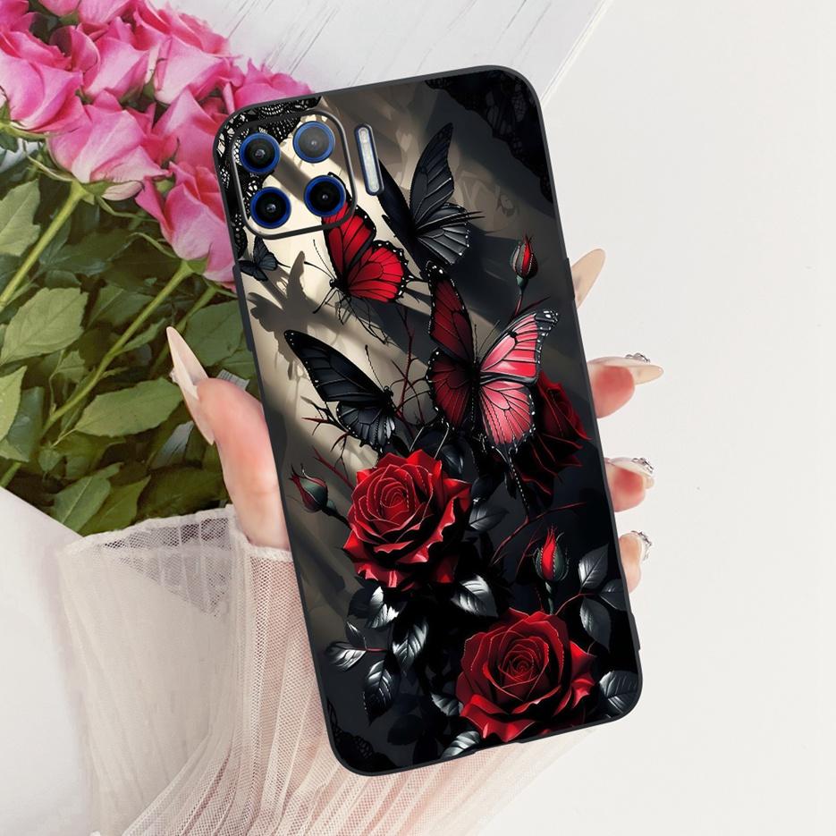 For Motorola Moto G 5G Plus Case XT2075 Luxury Flowers Butterfly Painted Cover Soft TPU Phone Case For Moto G MotoG 5G Plus Bags