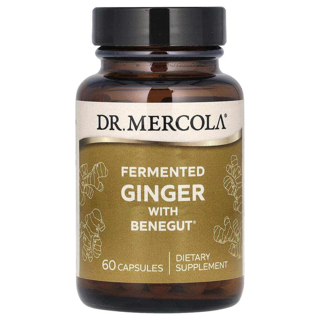 Dr. Mercola Fermented Ginger with Benegut, 60 Capsules