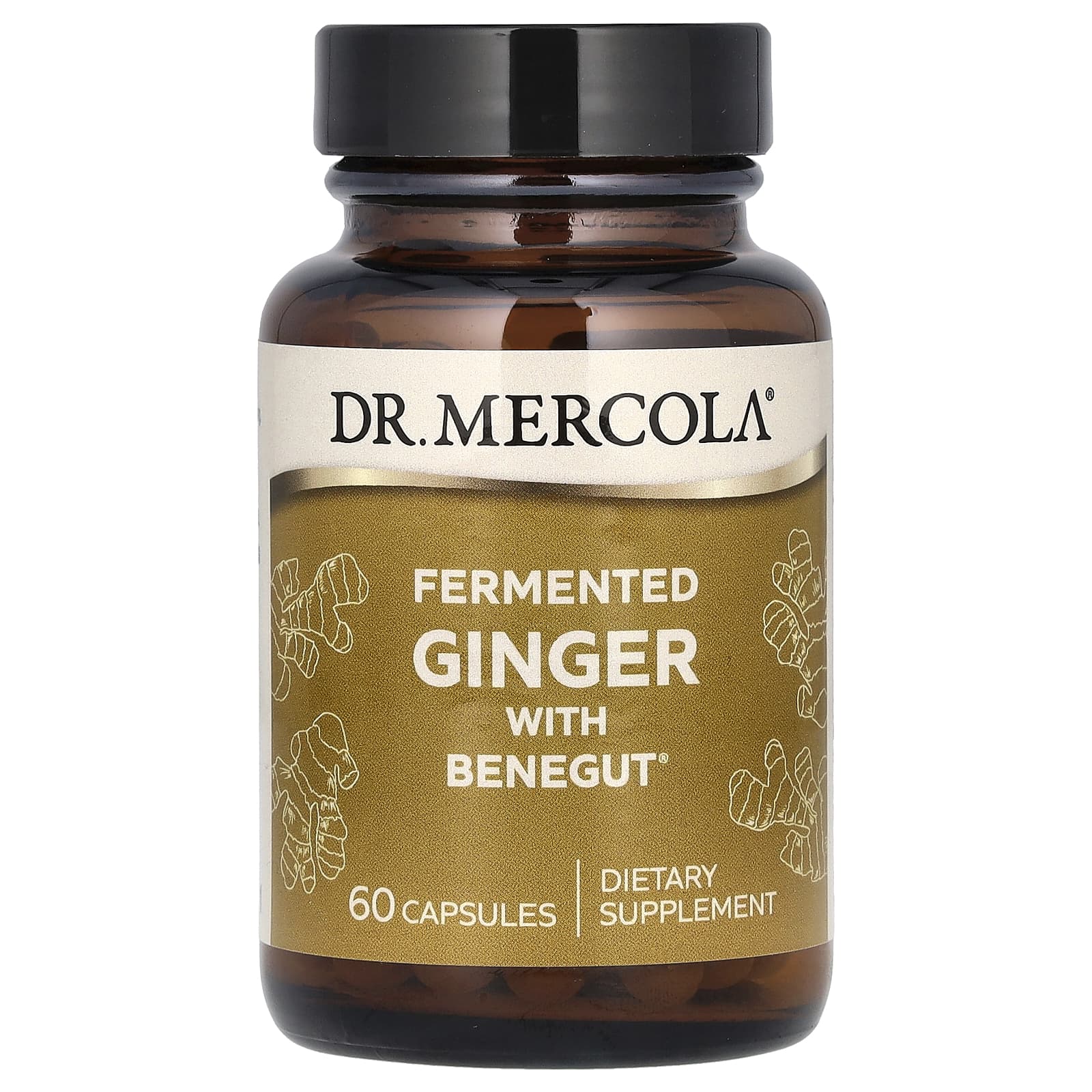 

Dr. Mercola, Fermented Ginger with Benegut, 60 Capsules