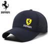 Ferrari Herren F1 Rennkappe Outdoor Baseballkappe Atmungsaktive Sonnenschutzkappe für Ferrari F1 F80 SF90 Stradale SF90Spider 296 GTB GTS