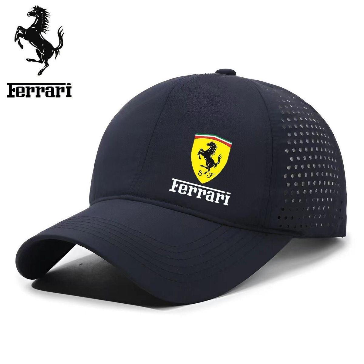 

Мужская кепка Ferrari F1 Racing Hat для улицы, бейсболка, дышащая кепка-солнцезащита для Ferrari F1 F80 SF90 Stradale SF90Spider 296 GTB GTS темно-синий