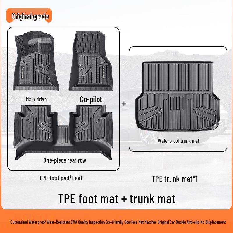 TPE Full Coverage Car Floor Mats for A4L, Magotan, Q5L, Passat, Camry, Accord, A6, Tiguan L, Xingyue