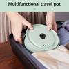 Foldable Travel Pot Multifunctional Split Stir-Fry Pan Portable Cooking Pot Electric Heating Stove Water Boiler 220V