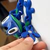 Magnetic 3D Printed Frog Toy Movable Joints Frog Fridge Magnet Articulated Animal Figurine Home Office Computer Monitor Decoration