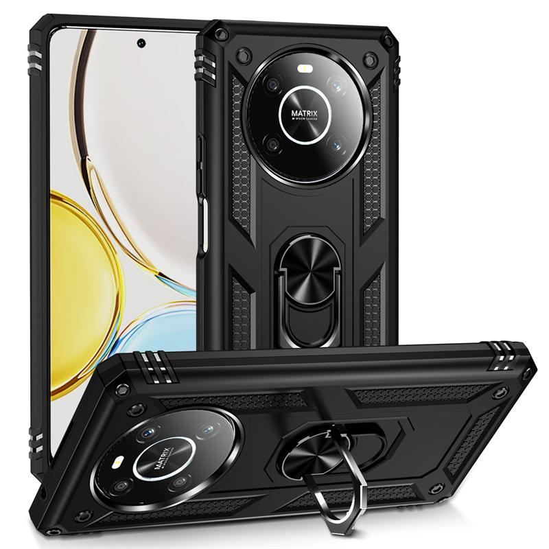 Pouzdro/pouzdro pro Honor X9 X 9 4G s magnetickým kovovým kroužkem do auta a držákem na telefon pro Honor X9 4G Honor X9 4G quot; Nárazuvzdorný pancéřový zadní kryt