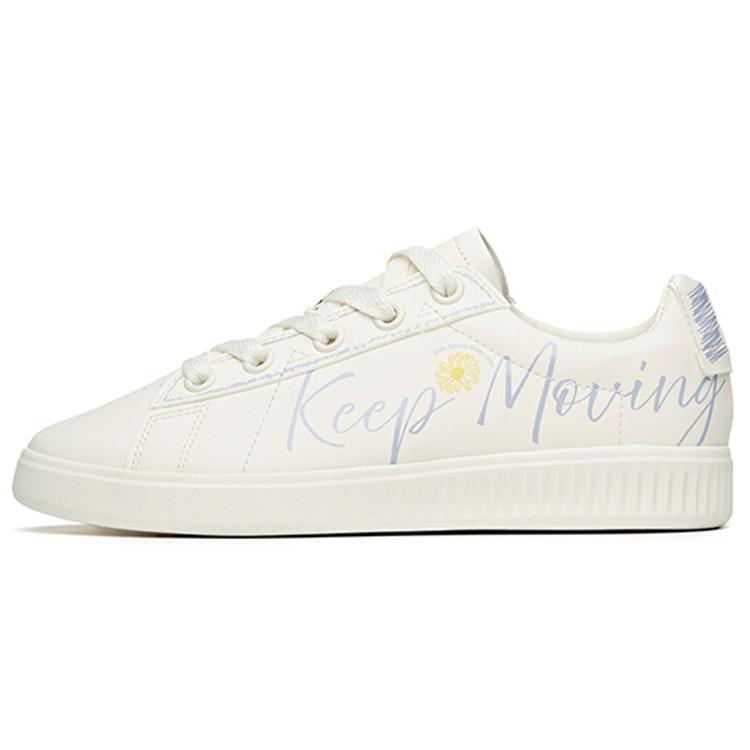 

New Anta Life Collection Low Top Skateboard Shoes Women s White Blue Yellow 122118060-1 36