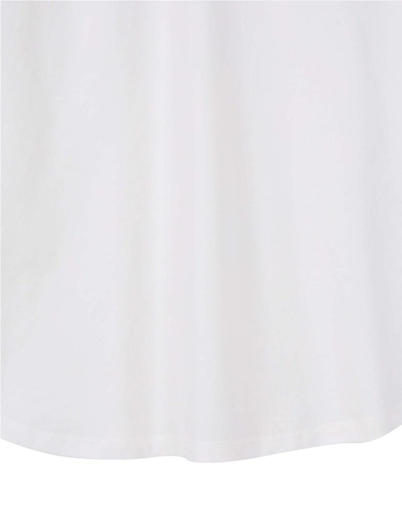 Enbiei Women'S Raglan Short Sleeve T-Shirt Off White