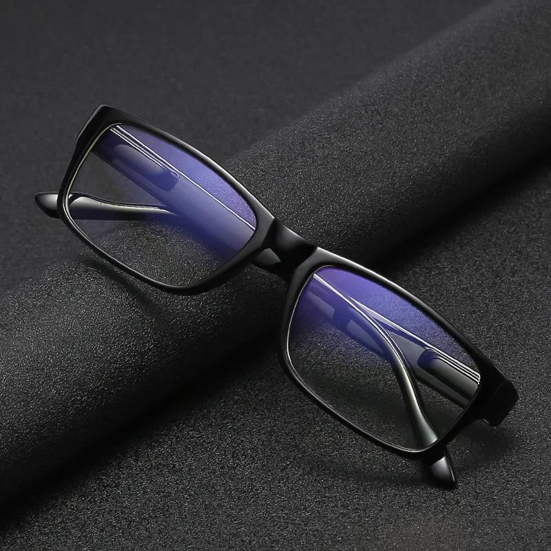 HD Square Presbyopic Glasses Neutral Anti Blue Light Glasses Full Frame Spring Legs Men's Reading Glasses 1.0 1.5 2.0