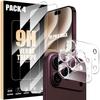 2 Tempered Glass Screen Protectors and 2 Camera Lens Protectors for iPhone 18 Pro Max, Anti-Scratch Protection