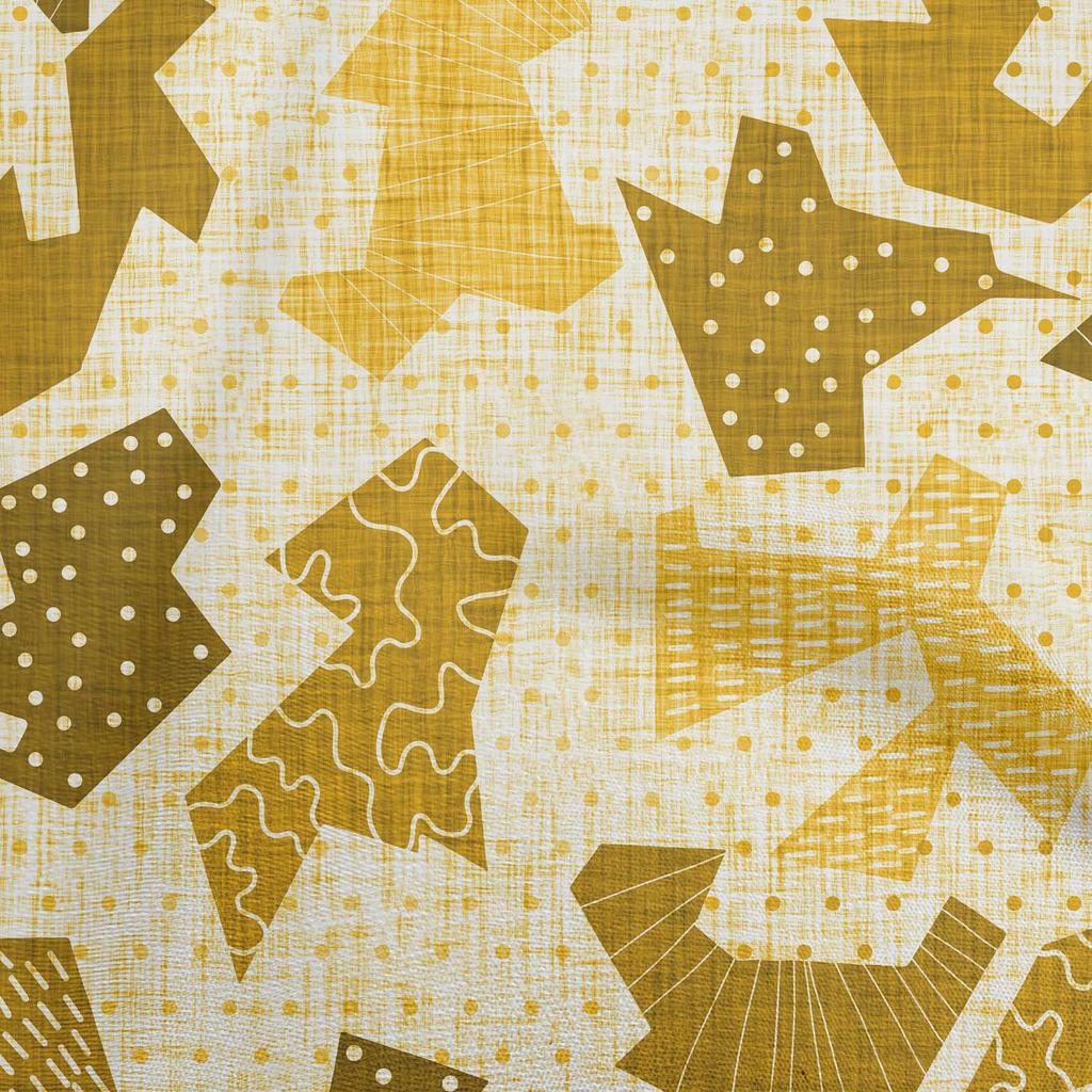 oneOone Bavlněný Flex Hnědý Látka Abstrakty Šicí Látka Na Metráž Potištěná DIY Oděvní Šicí Potřeby 40 Palců