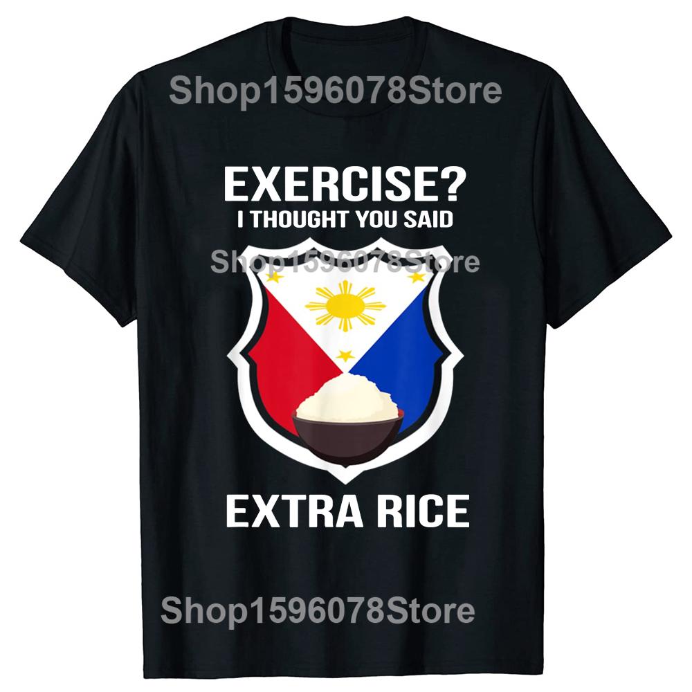 Filipino Food 101 Popular Food Funny Graphic T Shirts Men Women Pure Cotton Humor Streetwear Short Sleeve Unisex Loose Clothing