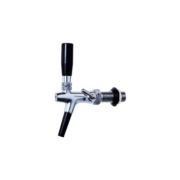 Robinet tireuse a biere, robinet compensateur - chromé, 10 mm version - 35 mm