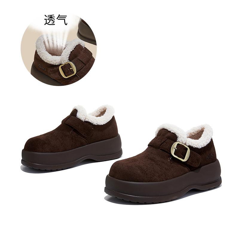 

Foam sole lamb wool single shoes women s winter retro plush snow boots wool cotton shoes 40 колір темно кави