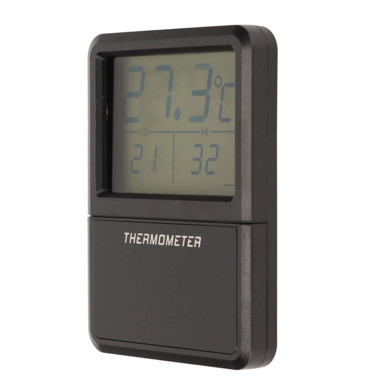 

Aquarium Thermometer LCD Display High Temperature Resistance Button Design Digital Fish Temperature Sensor