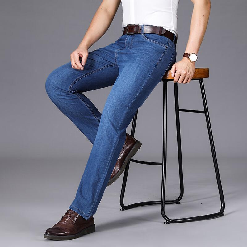 

Мужские легкие дышащие джинсы в стиле business casual 34