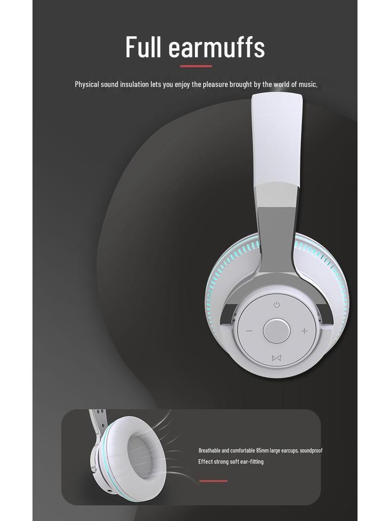 Luminous H2 Wireless Bluetooth Over-Ear Headphones with Heavy Bass