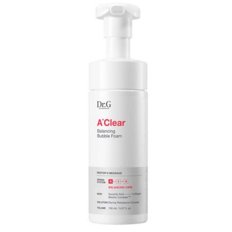 Dr.G A Clear Balancing Bubble Foam 150ml (Acne-Safe & Low-Irritant Cleansing)