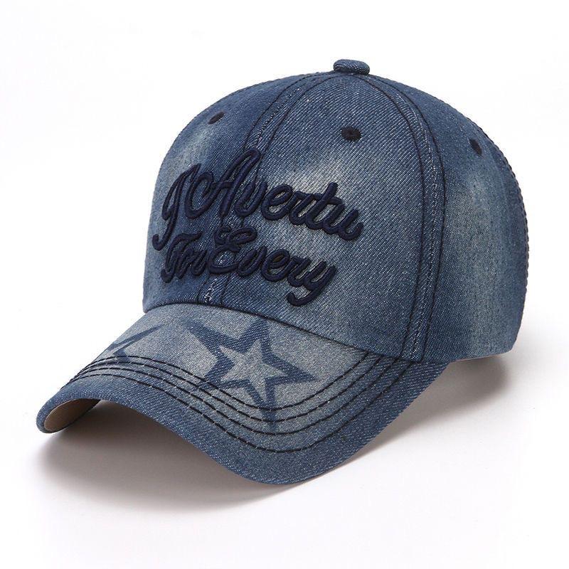 Cowboy Hat Women's Spring Korean Style Letter Cap Fashion Versatile Student Baseball Cap Sun Protection Sun Hat