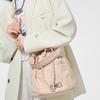 Puma Vintage Street Drawstring Fabric Bucket Bag Women Bags Sand 078130-01