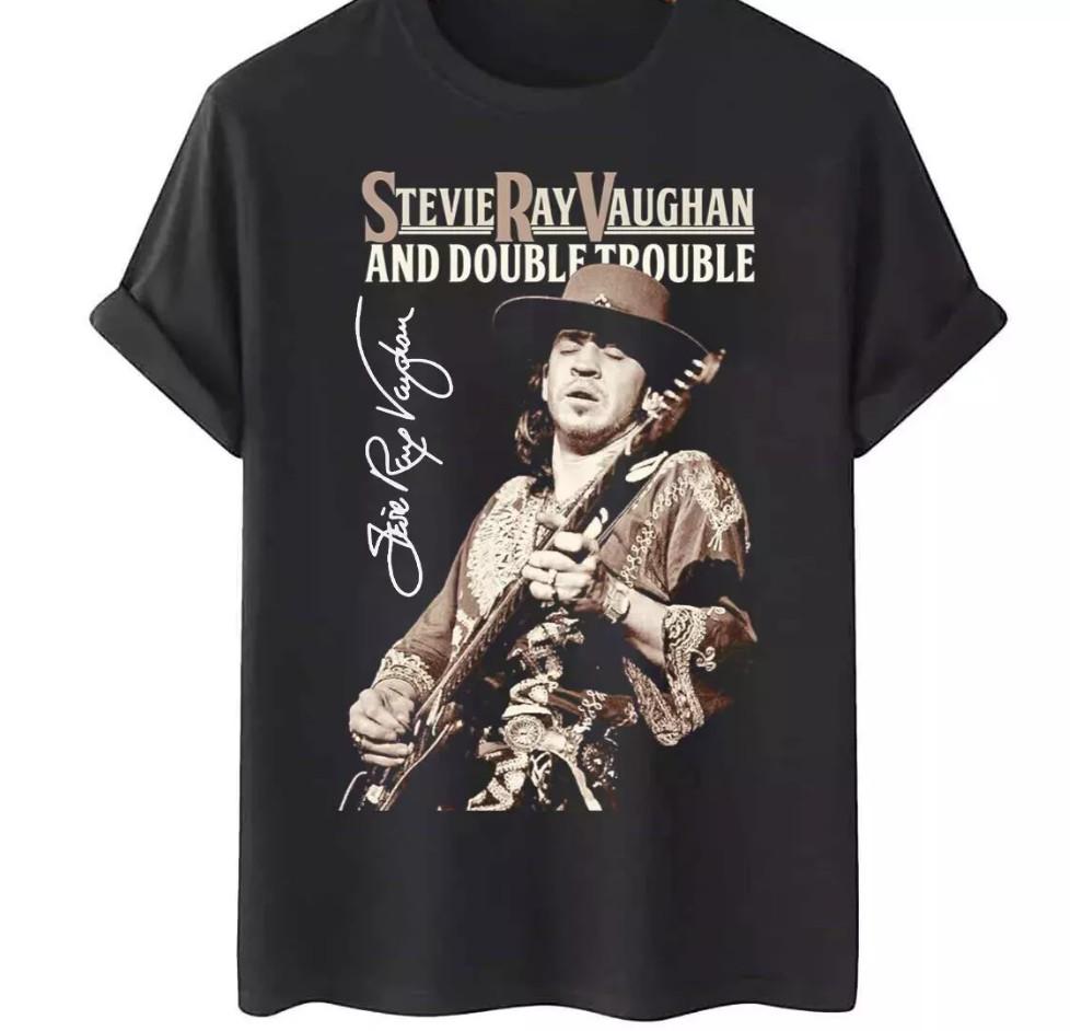 Vintage Stevie Ray Vaughan Gift For Fans T-shirt size S-5XL S
