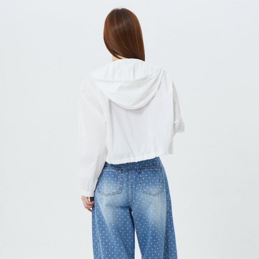 EGOIST Color Stitch Hoodie Short Jumper  Es2tz401 