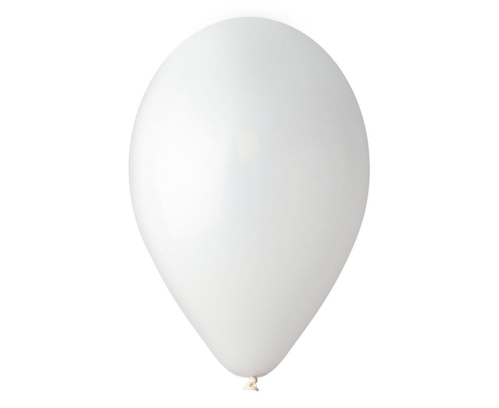 Balony Lateksowe Pastelowe Gemar Białe White 48Cm 25 Szt.