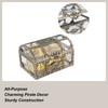 Plastic Transparent Pirate Treasure Box Crystal Gem Jewelry Box Storage Organizer Chest Treasure for Jewelry Gem Trinket Box