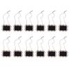 Mini Blackboard Cute Message Board Signs with Hanging String Wooden Craft Decorations for Wedding Party Garden Home Hollow-out Laced 11 * 8 * 0.3cm