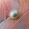 Natural White Pearl Loose Gemstone 6.75 Ct Sea Mabe Round Cut for Jewelry Making and Gem Collections