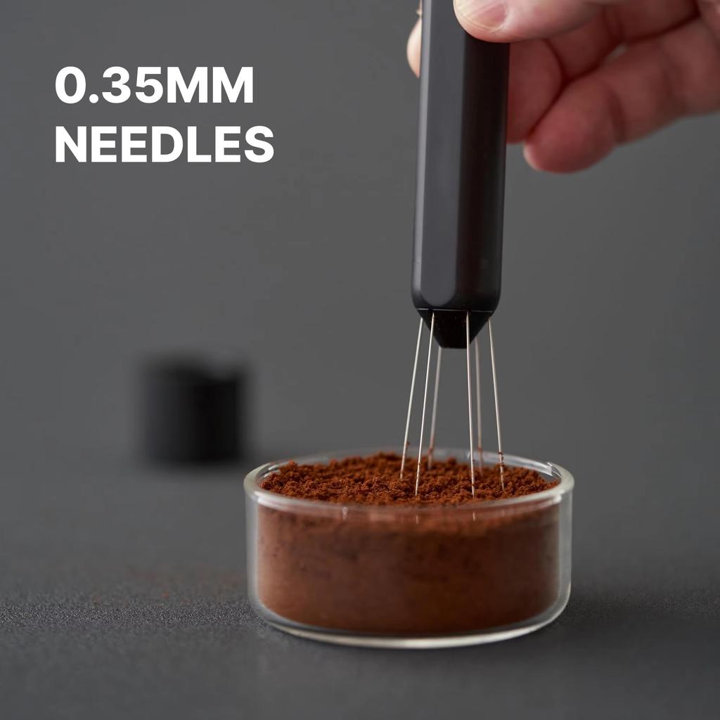 Retractable WDT Espresso Distribution Tool,Espresso Stirrer Tools,0.5mm 6 Needles,Coffee Distributor,Coffee Machine Accessories