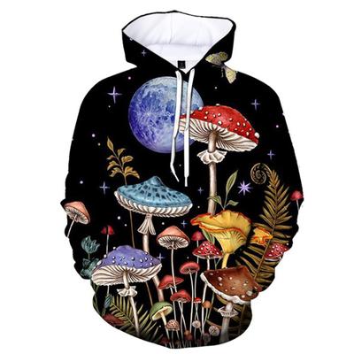 Sweat à capuche imprimé 3D motif champignon drôle pour hommes et femmes, streetwear, pulls surdimensionnés, sweats à capuche, hauts, vêtements
