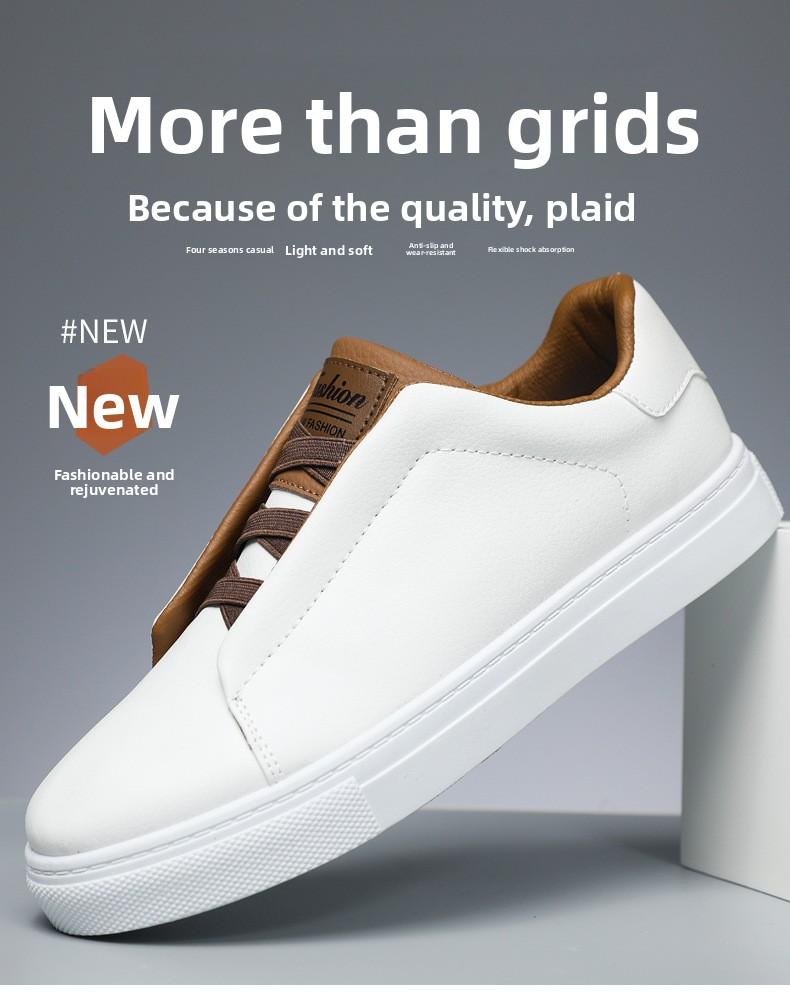 Men's fashion solid color low-top skateboard shoes comfortable non-slip durable outdoor sports shoes