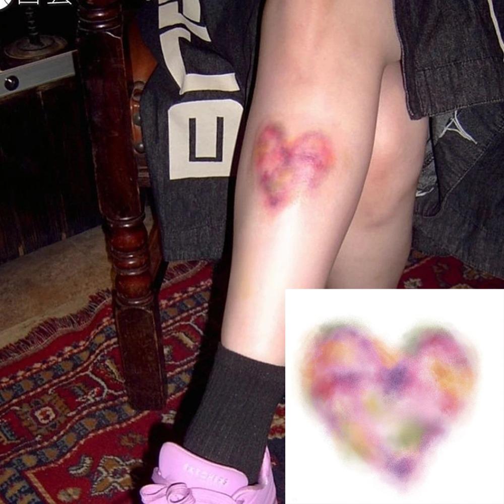 1/4Pcs Realistic Wound Bruising Temporary Tattoos 3D Scar Tattoo Sticker Special FX