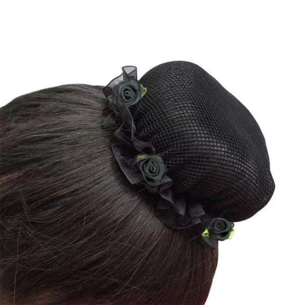 Fashion Headwear Ballet Hair Net Head Bands Girl Bun Cover Snood Elastic Hair Net  Women