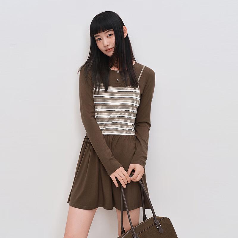 

Ledian Women s 2025 Autumn Long-Sleeve Dress L