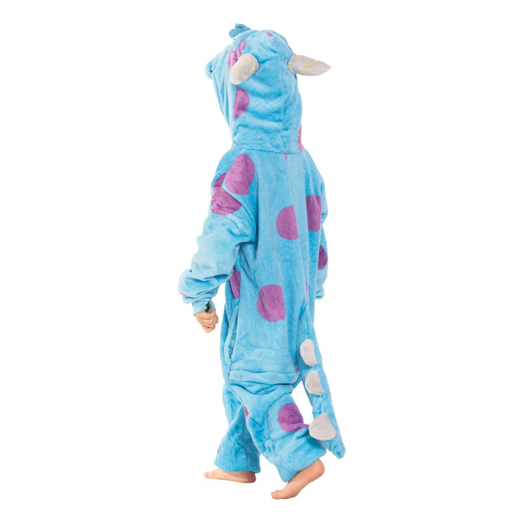 Piżama dla dzieci dziecięca kigurumi onesie strój sulivan niebieski 105-115