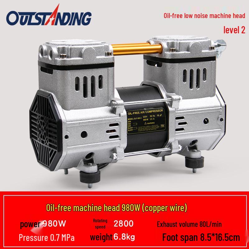 Aotusi Silent Oil-Free Air Compressor Pump Head 550W-1500W
