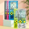 "2023 Nostalgic Tetris Game Console, 4.1-Inch Screen, Transparent Frosted Shell, Handheld"