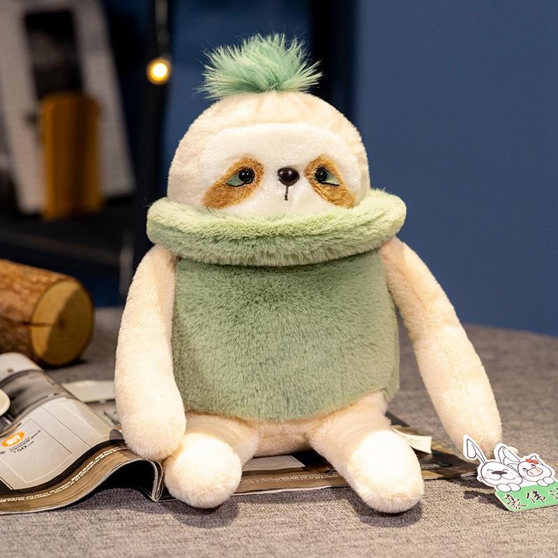Sloth Colorful Fruit Doll Ragdoll Animal Plush Doll Children's Sleeping Pillow Shopping Mall Gifts