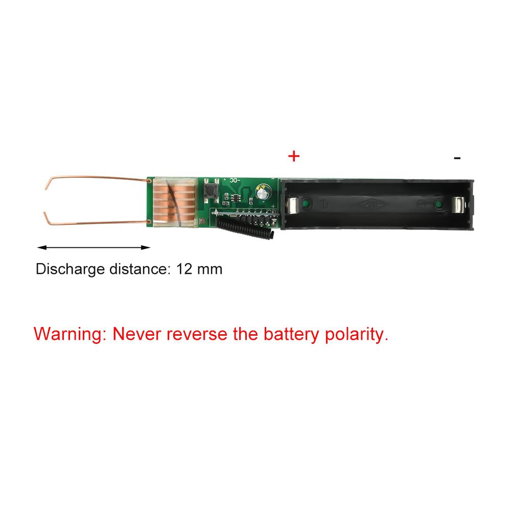 Générateur Haute Tension DC 3.7V 15KV 25KV Allumeur à Distance Module d'Amplification Bobine Élevatrice Décharge à Arc Transformateur 50M Télécommande