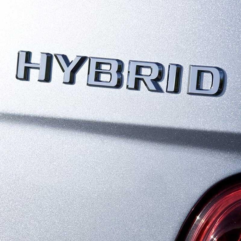 3D ABS Hybrid Letter Emblem for Mercedes Benz C260 E260 E350 S320 S560e S400 Rear Logo Trunk Badge Car Sticker Modified