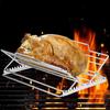 Verstelbaar Roestvrijstalen Kalkoen Braadrooster voor Ovens en Grills Opvouwbare Kip Kookstand Barbecue Benodigdheden