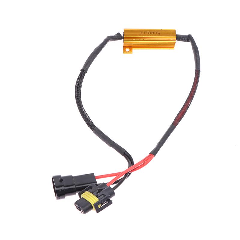 1Pc Car Load Resistor Error Canceller Led Decoder Canbus Free Wiring Canceller Decoder Light 50W H4 H7 H8/H11 9005/9006