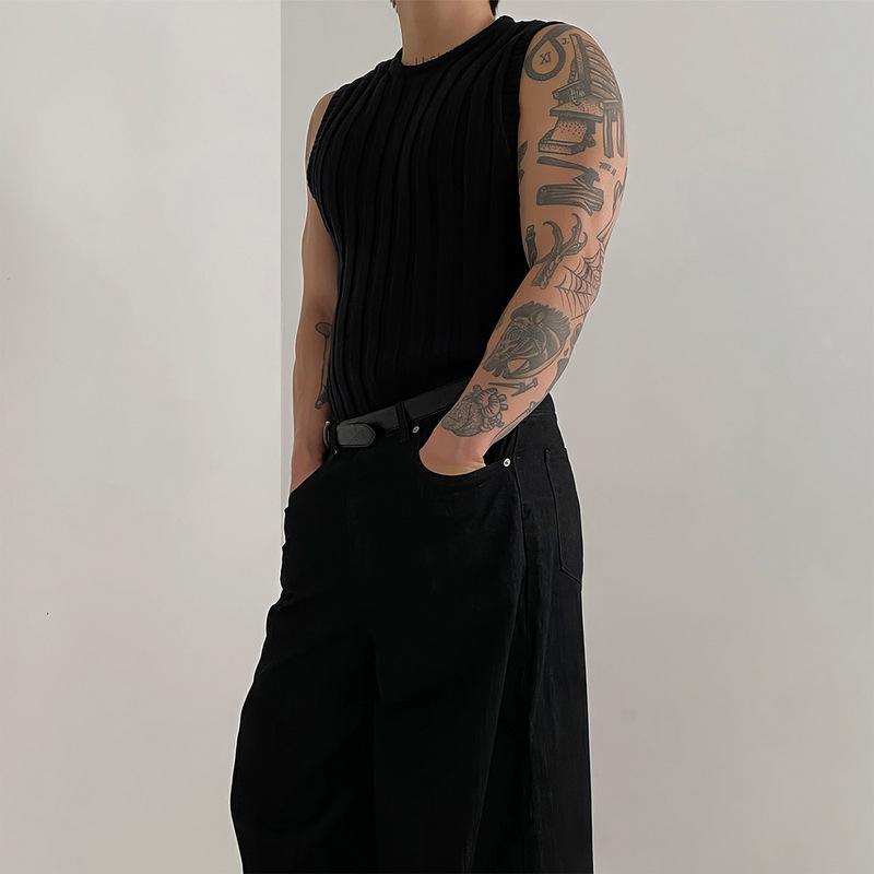 Men's Retro Luxury Knit Vest Waistcoat Sweater - Spring/Autumn Style