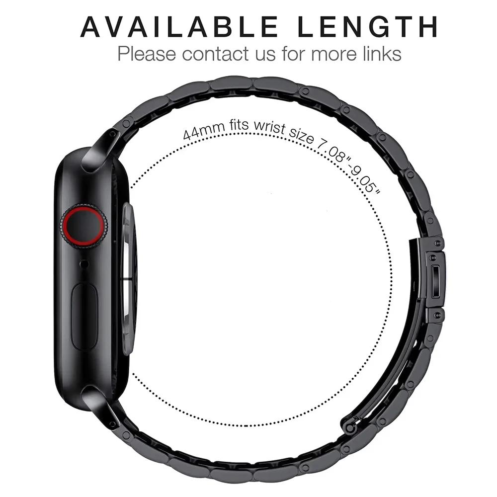 Edelstahlarmband für Apple Watch Ultra 49mm 10 46mm 42mm TPU-Hülle+Armband für Iwatch 9 8 7 6 5 4 45mm 44mm 41mm 40mm Armband