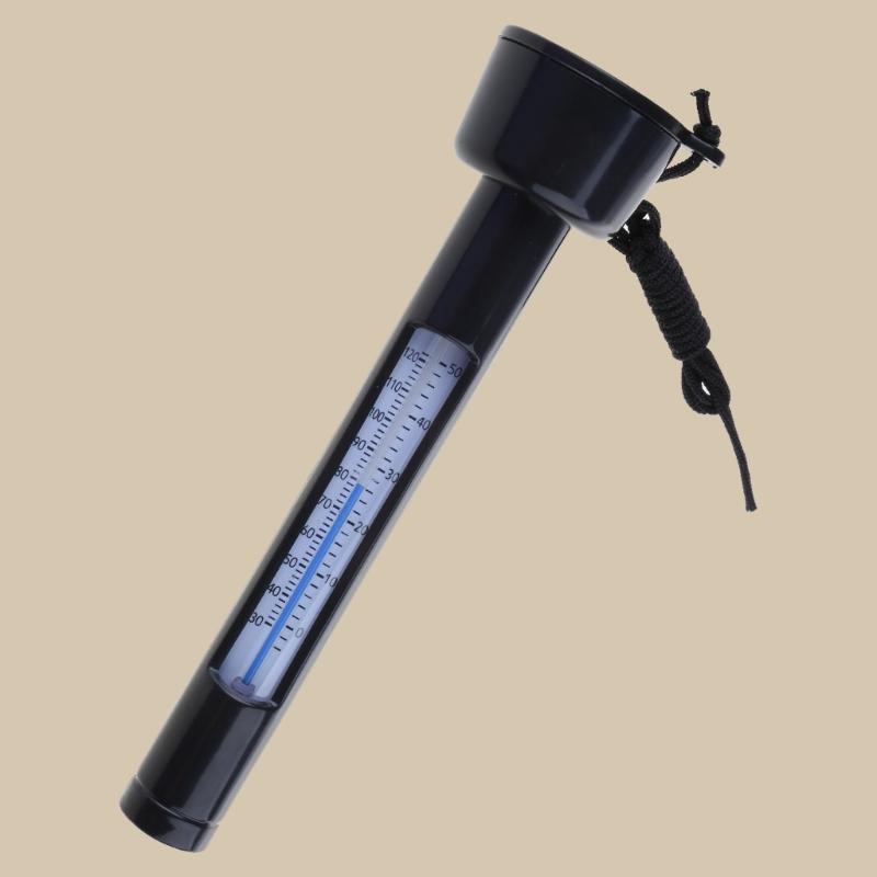 Pool Thermometer with String for Outdoor Swimming Pool Hot Tubs Fish Pond Easy Read Floating Water Temperature Meter
