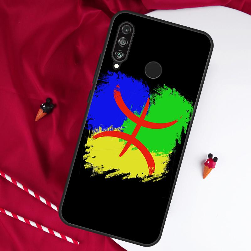

Amazigh Berber Flag For Huawei Nova 5T 9 10 SE 7i 8i 11i 12i Y73 Y90 Y70 Y72 Y61 Y91 Y60 P20 P40 P30 Lite Case Huawei Nova Y91